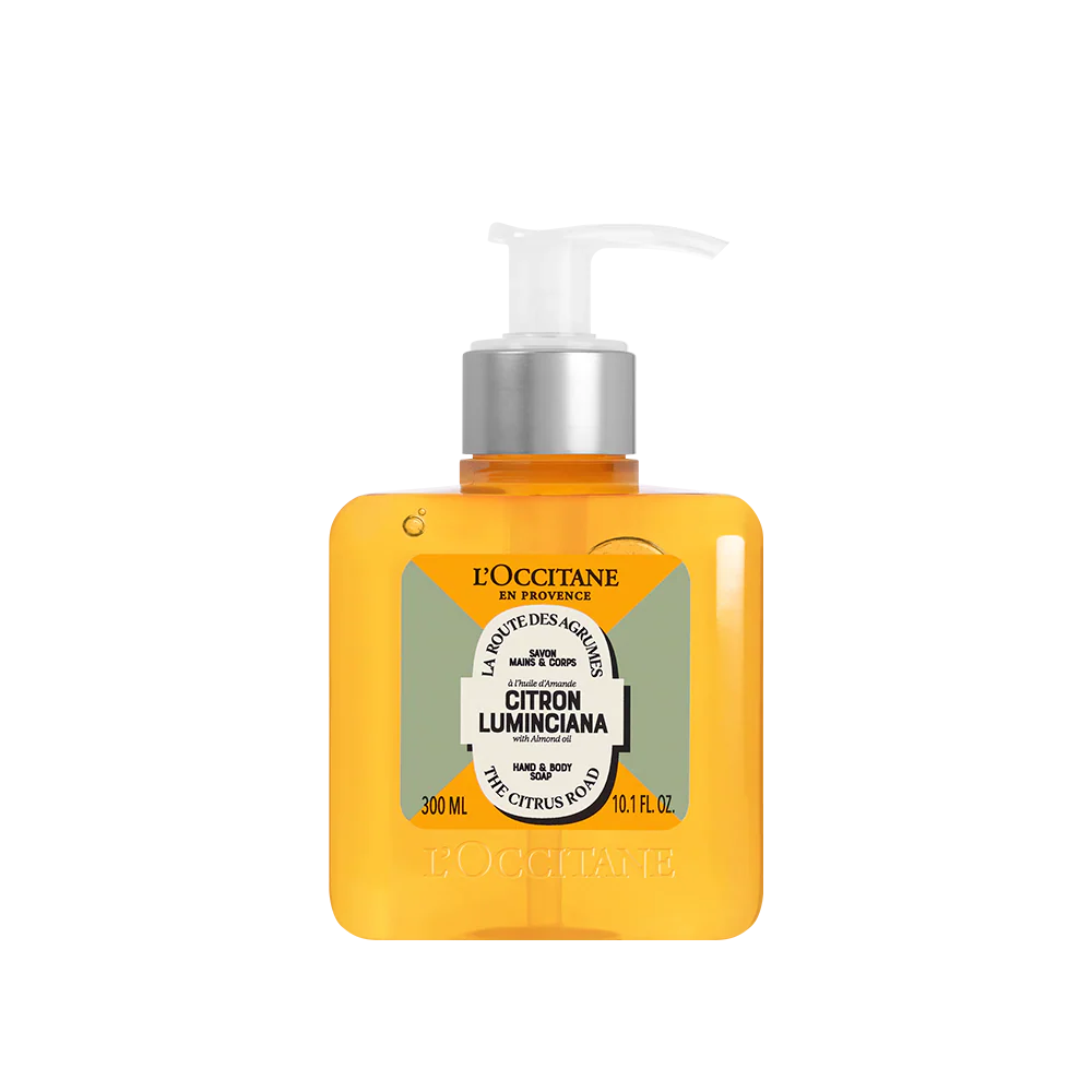 Sabonete Líquido Corpo e Mãos Amêndoa Citron Luminciana 300ml