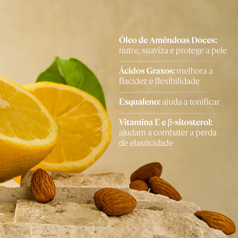 Sabonete Líquido Corpo e Mãos Amêndoa Citron Luminciana 300ml
